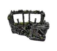 Allayu Accessoires décoratifs colorés pour Aquarium : vestiges de colonnes Romaines Antiques Uniques, embellissant Votre intérieur. Décoration d'aquarium en résine.