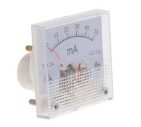 Allayu Ampèremètre analogique à panneau de mesure de courant. Lecture claire et facile. Idéal pour la surveillance des batteries. Ampèremètre CC, 0-50 mA