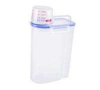 Allayu Boîte à lessive en poudre, compartiment de rangement pratique avec biseau spécial et gobelet doseur inclus. Boîte de rangement décorative.