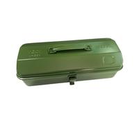 Allayu Boîte à Outils Robuste, Portable et en métal, conçue pour faciliter Le Transport des Outils. Idéale pour Le Garage. Fermeture à loquet, Vert, 37 x 16 x 12 cm