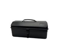 Allayu Boîte à Outils Robuste, Portable et en métal, conçue pour faciliter Le Transport des Outils. Idéale pour Le Garage. Fermeture à loquet, Noir, 37 x 16 x 12 cm