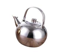 Allayu Bouilloire portable en acier inoxydable pour le camping et les voyages, idéale pour le thé et le café. Pour Elle est dotée d'un filtre et convient parfaitement Pour