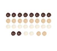 Allayu Boules décoratives en rotin, Ornement de Maison, Centre de Table élégant, Bols décoratifs, Remplissage Vase, Boules en rotin, décoration Table, 3 Couleurs