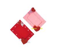 Allayu Cadre photo de couple DIY, artisanat de fiançailles esthétique, histoire d'amour avec style, cadre photo peut non seulement être utilisé pour contenir des photos, image d'amour pour l'artisanat