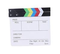 Allayu Clap de cinéma Professionnel, Finition soignée, pour Les passionnés de cinéma, Couleurs Plus réalistes, Coloré, 20x20cm