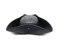 Allayu Costume de Pirate d'halloween, accessoires de fête, chapeau Triangle Pirate noir, chapeau Imitation Triangle pour la Performance