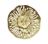 Allayu Décoration Murale en Fer forgé, Disque irrégulier, Fond Unique et élégant, pièce d'art Durable pour, Plaque métallique décorative pour Maison de Campagne Bureau, L