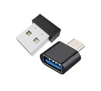 Allayu Déplaceur de Souris Automatique : maintient l'ordinateur éveillé. Adaptateur USB vers Type-C OTG. Aucun Logiciel requis. Assistance au clic de Souris. Simulation Mouvement.