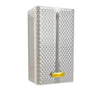 Allayu Distributeur de mouchoirs mural pratique et élégant pour salle de bain et cuisine. Solution rangement raffinée pour la cuisine et la décoration intérieure. Boîte, Clair, 21.5 x 12.5 x 10.2 cm