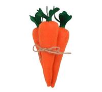 Allayu Ensemble de 3 ornements de carottes Pâques Décoration maison festive Cadeaux abordables pour enfants Jolies carottes attachées avec la ficelle Cuisine Etc.
