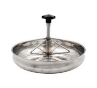 Allayu Fournitures d'élevage pour bovins, chèvres et Chiens : mangeoire Robuste en Acier Inoxydable pour l'alimentation du bétail. L'acier Inoxydable garantit Une Longue durée de Vie. Facile à