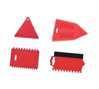 Allayu Lot de 4 Petits grattoirs à Peinture, mastics époxy de qualité supérieure, Outil pâte à reboucher, truelle encoches, Outil rebouchage réutilisable, léger