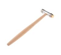 Allayu Marteau de réparation de montres, marteau à repousser double face, outils de réparation de bijoux avec manche en bois, outils de rivetage et de pliage pour le travail