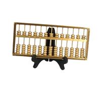 Allayu Mini boulier de Collection en Laiton, Objet décoratif Unique, Cadeau de Bureau, Style Feng Shui, idéal pour la Maison, Le Bureau, pour Enfants et Adultes. Objet Collection, Artisanat,