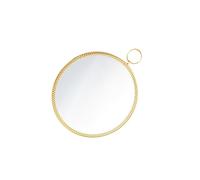 Allayu Miroirs de salle de bain forme ronde uniques adaptés au salon Miroir décoratif Miroirs décoratifs Miroir avec métal