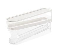 Allayu Organisateur d'œufs pour réfrigérateur à double compartiment avec système de roulement automatique et couvercle facile à retirer. Distributeur d'œufs 2 niveaux.