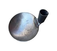 Allayu Outil de raccordement fileté robuste en acier pour égouts. Équipement fiable pour le nettoyage des fosses septiques. Évacuation des boues et autres tâches similaires, Cuillère en fer, 20 cm