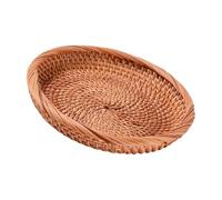 Allayu Panier décoratif en Osier tressé à la Main, idéal pour Fruits, en-Cas, Pain et Autres gourmandises. Ce Petit Panier de Rangement léger Peut également Servir de décoration Table, S