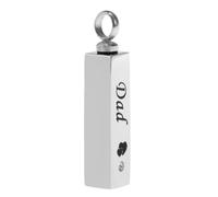 Allayu Pendentif souvenir pour crémation, bijou de crémation, réceptacle à cendres pour animaux de compagnie, durable pour des souvenirs précieux. Ce pendentif cubique ouvrable est conçu pour contenir