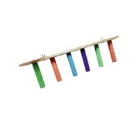 Allayu Perchoir à Ventouse Portable pour Perroquet, se Fixe Facilement et Offre Une expérience de Jeu stimulante. Jouet Suspendu pour Perruche, idéal pour Grimper et se Baigner, coloré, 6 Niveaux