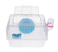 Allayu Petite cage pour hamster et accessoires inclus. Gamelle et abreuvoir inclus pour une alimentation pratique. Facile à transporter en voyage. Idéale pour les débutants. Nouvelle cage transparente