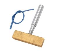 Allayu Pointe de fer à souder de rechange en forme T pour la réparation câbles flexibles LCD et le dépannage des pixels d'écrans à cristaux liquides, Avec bande, Pointe 5.3 x 3.5 cm