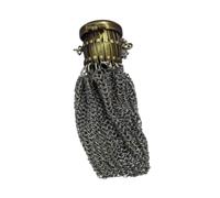 Allayu Portefeuille rétro des années 1920, Style Britannique, Unique et élégant, en métal, avec chaînette et Porte-clés. Pochette Porte-clés stylée, Style Traditionnel Britannique, Petite Poche.