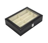 Allayu Rangement pour lunettes Vitrine pour lunettes de soleil Organisateur de soleil doté d'une taille optimale et compartiments polyvalents pour un organisateur
