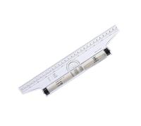 Allayu Règle parallèle roulante échelle d'équilibrage d'angle dessin multifonctionnel mesure règles de modèle de rapporteur rotatif, 30cm
