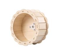 Allayu Roue d'exercice silencieuse pour Hamsters, gerbilles, Souris et Chatons : Un équipement de Fitness Stimulant et Discret, Bois, 13 cm