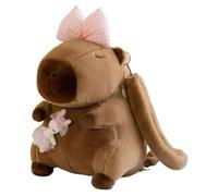 Allayu Sac à à bandoulière réglable, Sac en Peluche Capybara, en Peluche, Multifonction Capybara, Type+1 30cm
