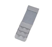 Allayu Sangle d'extension Extensions de soutien-gorge Boucle respirante 2 crochets Accessoires 3 rangées, Gris argent