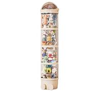 Allayu Seau à Jouets empilable pour Salon, Dites Adieu au désordre, Tube de Rangement pour Animaux en Peluche ABS, Tube de Rangement pour Jouets, 63 Pouces Blanc Lait