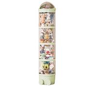 Allayu Seau à Jouets empilable pour Salon, Dites Adieu au désordre, Tube de Rangement pour Animaux en Peluche ABS, Tube de Rangement pour Jouets, 63 Pouces Vert