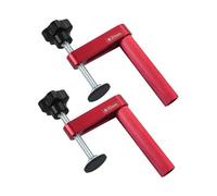 Allayu Serre-joint d'établi réglable à fixation pour le travail du bois. Solution de serrage efficace garantissant l'immobilisation de la pièce. Gabarit de perçage droit