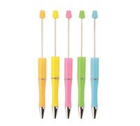 Allayu Stylos à perles assortis, stylos à perles multifonctionnels, écriture fluide, essentiels pour le journal intime, bille pour la maison, le bureau, la résidence étudiante, StyleB, 5 pièces