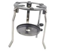 Allayu Trépied de laboratoire métallique avec brûleur, support réglable et portable, idéal pour les démonstrations et les travaux pratiques.