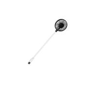 Allayu Ventilateur de bureau portable mini USB rotatif à 360°, idéal pour la maison et le bureau. Installation sans pilote. Compatible ordinateurs de et portables, Noir, long