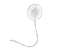 Allayu Ventilateur de bureau portable mini USB rotatif à 360°, idéal pour la maison et le bureau. Installation sans pilote. Compatible ordinateurs de et portables, Blanc, long