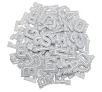 Allazone 104 PCS Patch Écusson Brodé Thermocollant, Écussons Brodés à Repasser avec Lettres de A à Z pour Vêtements, Robes, Chapeaux, Jeans, Accessoires de Bricolage, Blanc