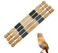 Allazone 4 PCS Perchoirs pour Oiseaux, Perroquets, Jouets en Bois, Pieds Perchoirs, Échelles, Perché