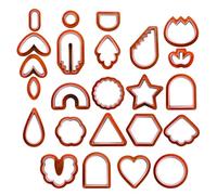 Allazone Kit Boucles d'Oreilles 156 PCS - Emporte-Pièces en Argile Polymère, Cartes et Crochets