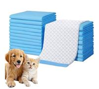 ALLBASA Tapis Alèse pour Chiot , Protections pour déjections Canines, Anti-Fuite , Apprentissage de la Propreté , Educateur Chien,Surface à séchage Rapide pour Chiots (80pcs, 60X90 CM)