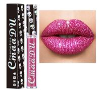 Allbesta 8 couleurs diamant lipgloss brillant paillettes brillant à lèvres crâne liquide rouge à lèvres métallisé mat brillant brillant