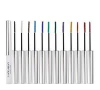 Allbestaye Mascara coloré imperméable pinceau fin Cils verts noirs et blancs maquillage longue tenue (12 color set)
