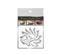 Allbestaye Sticker pochoir fard à paupières Eyeliner Outil de maquillage Modèle de carte de moules paresseux Non tissé