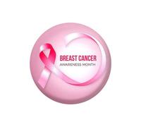 Allbestop Badge de Ruban Rose Broche Épingle de Prévention, Ruban Du Cancer Du Sein Pins Rond Octobre Octobre Decoration Cancer Sein Épinglette Sensibilisation à La Santé Accessoires(A-Rose3)