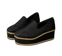 Allbestop Ballerine Femme Espadrilles À Talon Compensé Décontractées pour Femmes Chaussures De Marche Confortables Et Faciles À Enfiler avec Soutien De La Voûte Plantaire Adaptées Un Usage Q