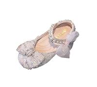 Allbestop Ballerine Fille Performance Chaussures de Danse pour Filles Chaussures pour Enfants Perle Strass Brillant Enfants Princesse Bébé Filles La Fête et Le Mariage Mary Janes Fille(Rose,33)