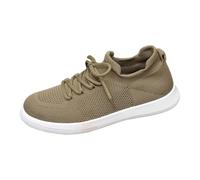 Allbestop Basket Basse Femme, Chaussures Orthopédique Femme Chaussures Tennis Sneaker Zéro-Drop Chaussure Running de Randonnée de Marche Jogging, Sport d'arts Martiaux Antidérapantes(Kaki,40)